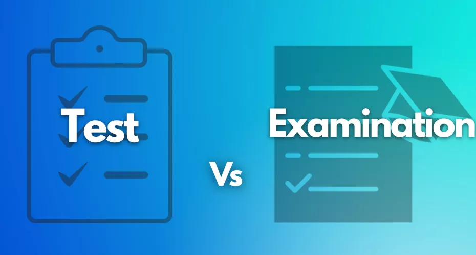 What’s the Difference Between Test and Examination?